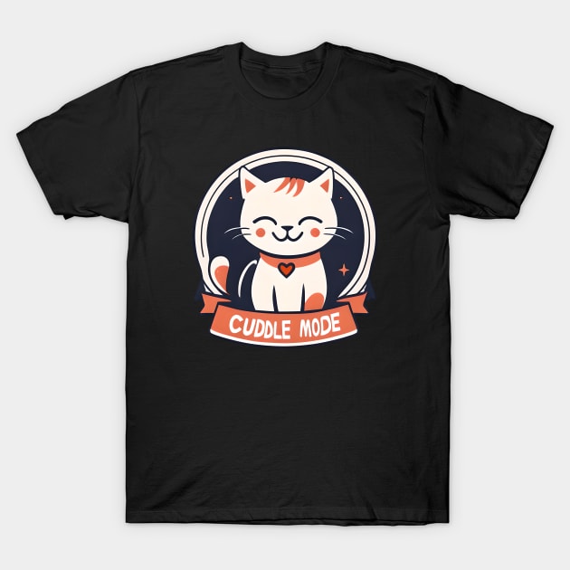 Kitty Cat Cuddle Mode T-Shirt by by Joerdis Rosenpfeffer